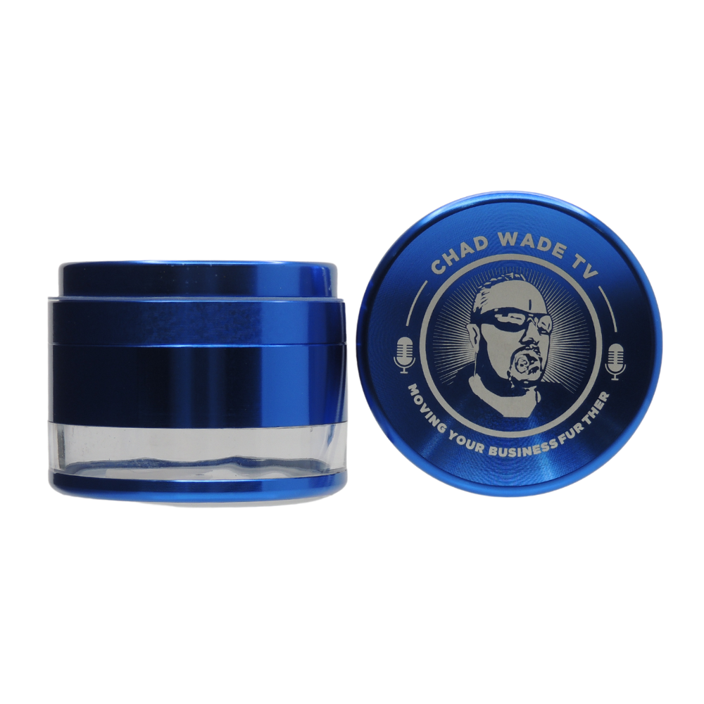 Chad Wade TV 63mm Grinder w/ Clear Bottom