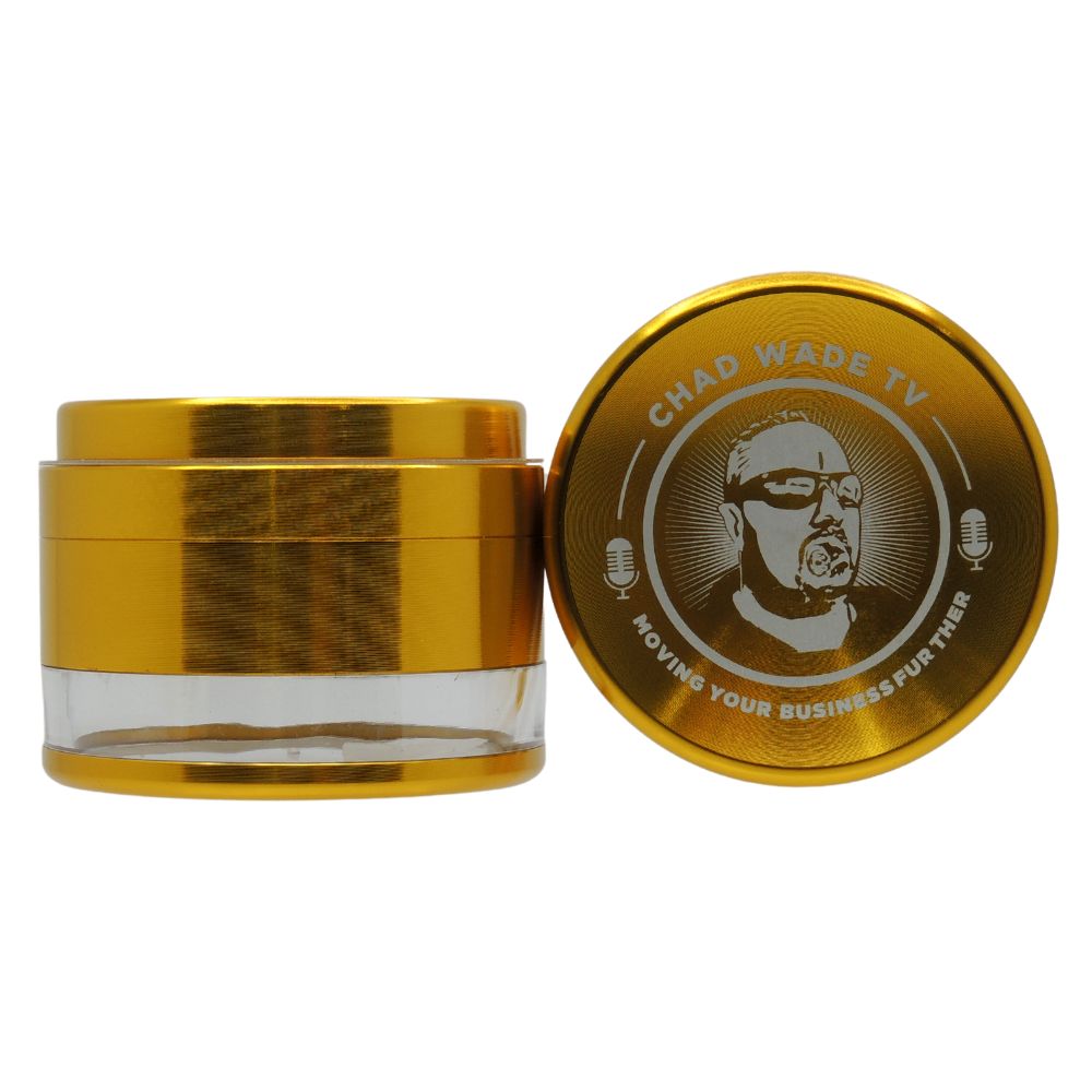Chad Wade TV 63mm Grinder w/ Clear Bottom
