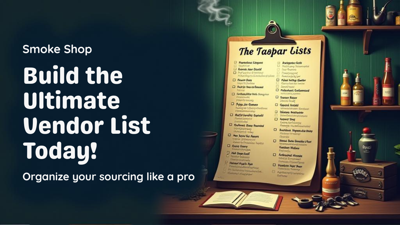 Building a Vendor List for Your Smoke Shop