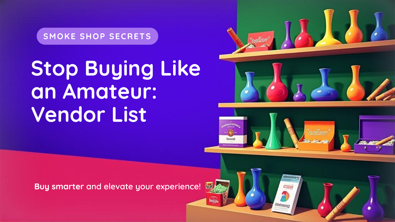 Smoke Shop Vendor List: Stop Buying Like an Amateur