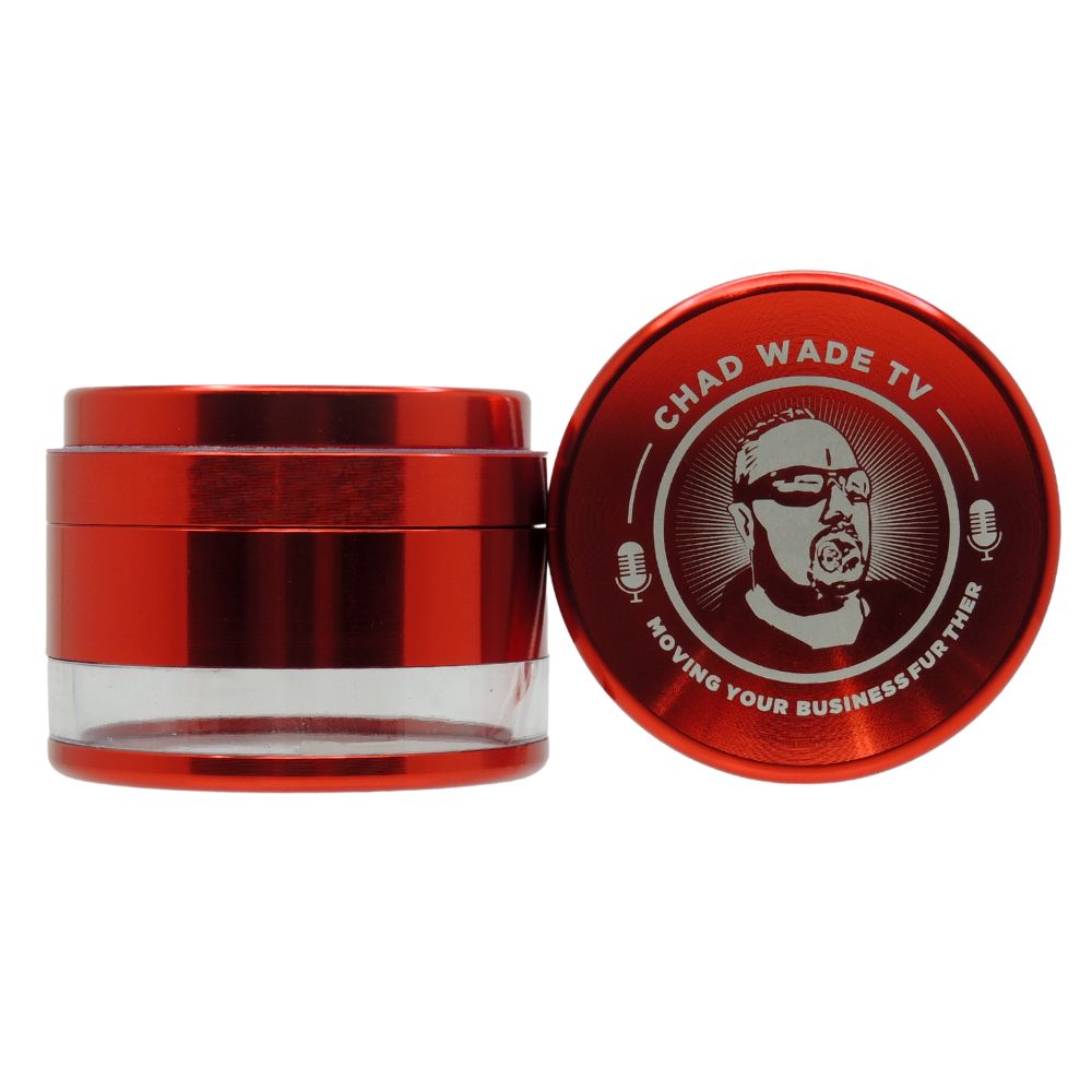 Chad Wade TV 63mm Grinder w/ Clear Bottom
