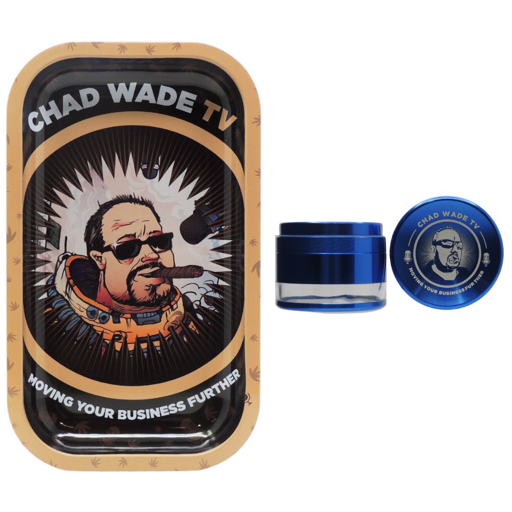 Chad Wade TV Rolling Tray/Grinder Combo