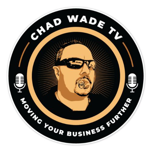 Chad Wade TV Logo Round Sticker
